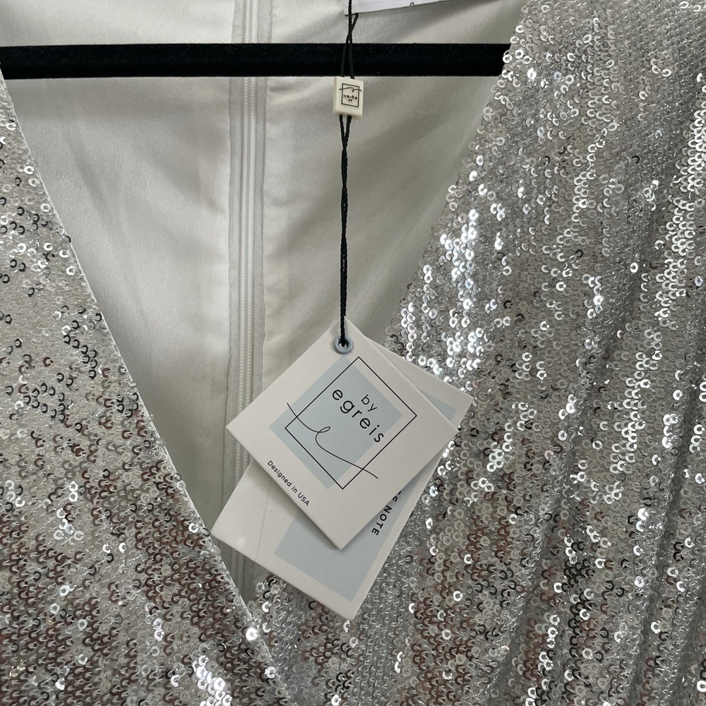 By Egreis Silver Sequin Dress